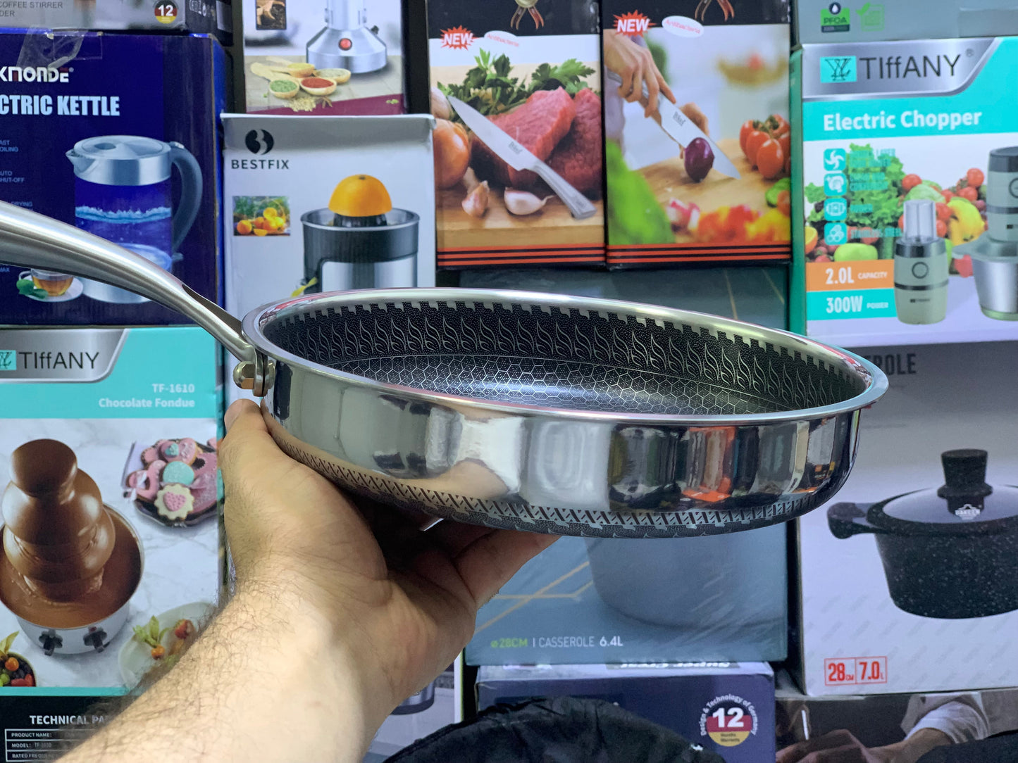 Laser Coated Fry Pan| SUS 316 Steel Graded