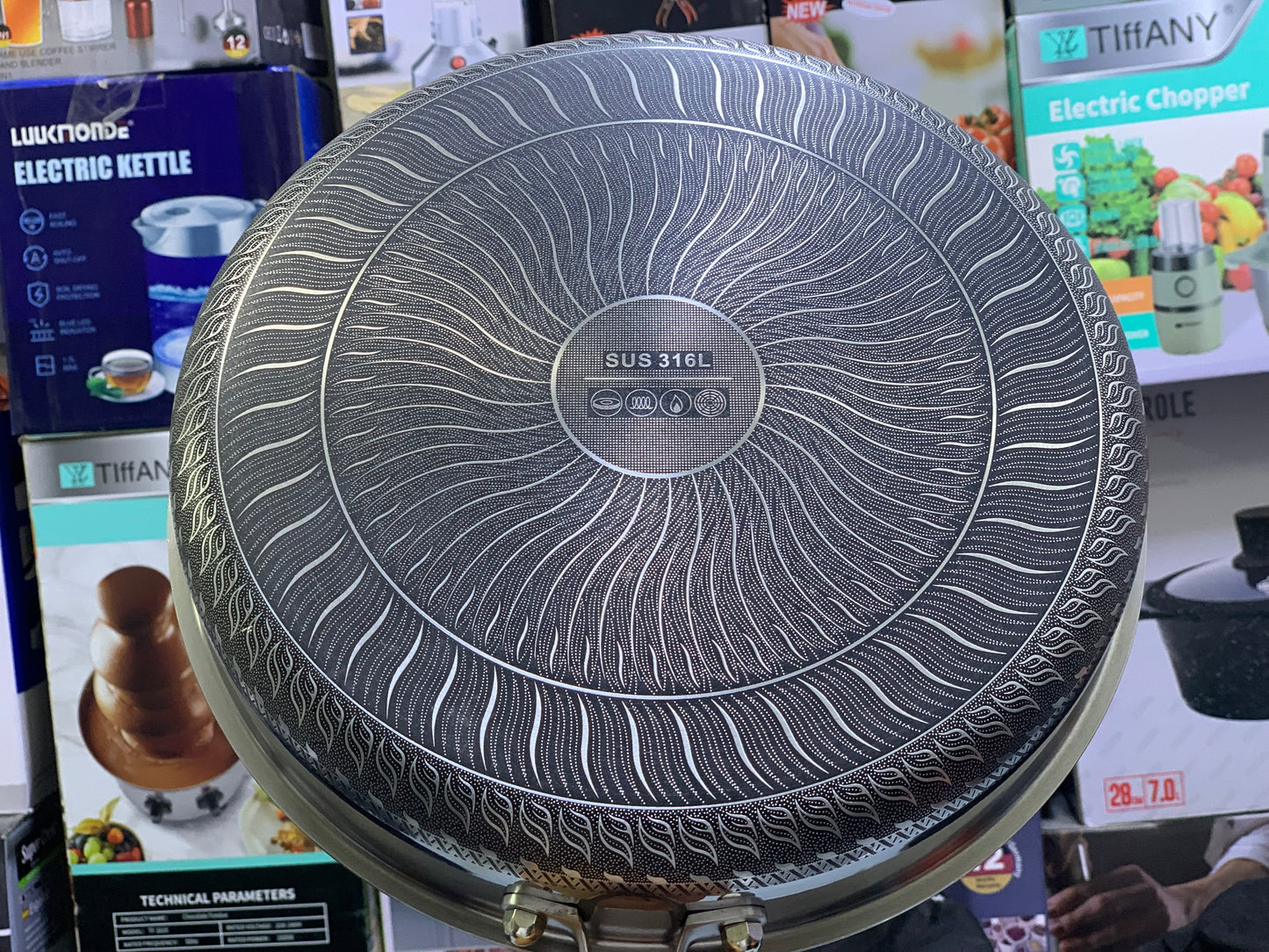 Laser Coated Fry Pan| SUS 316 Steel Graded