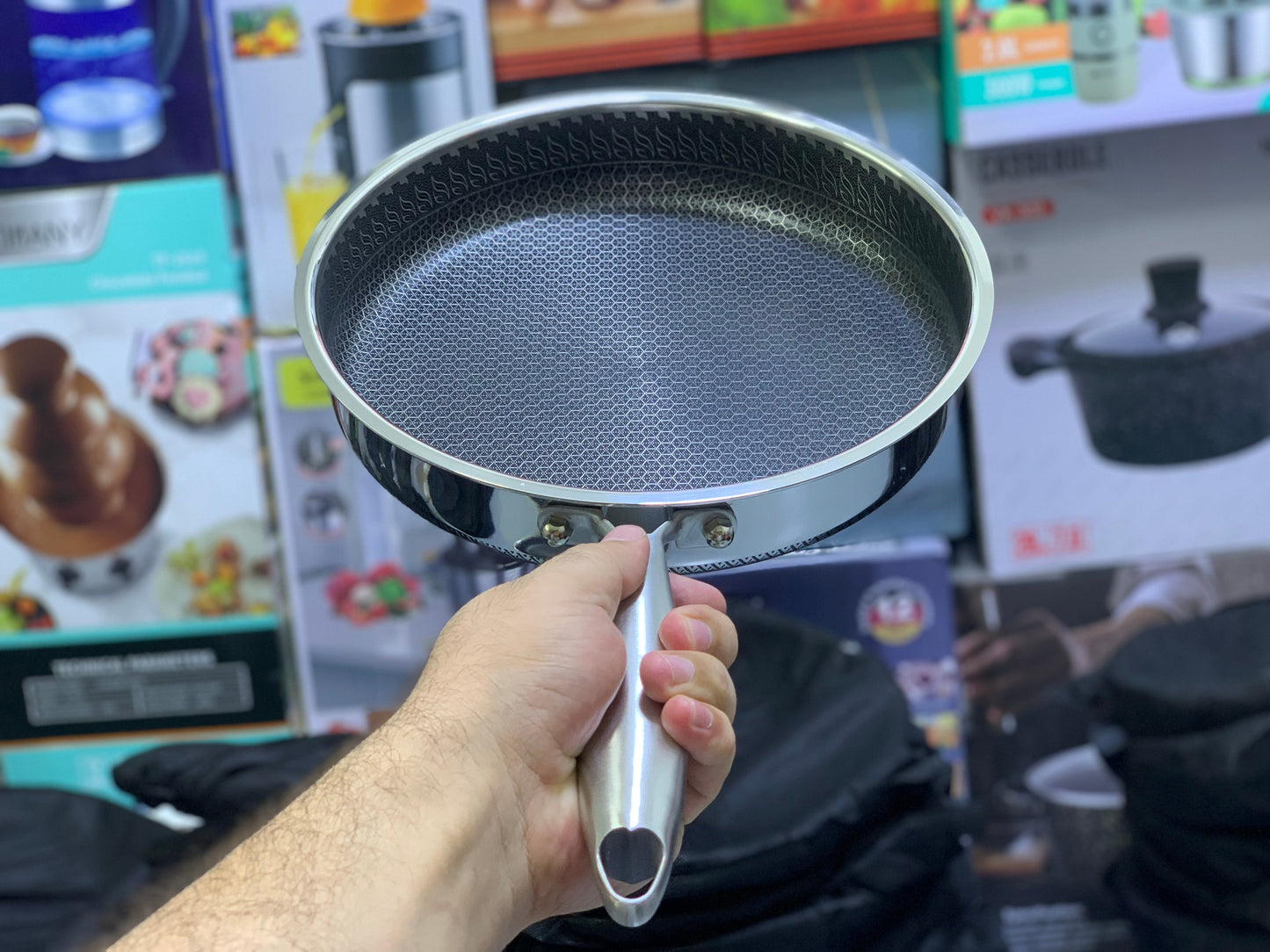 Laser Coated Fry Pan| SUS 316 Steel Graded