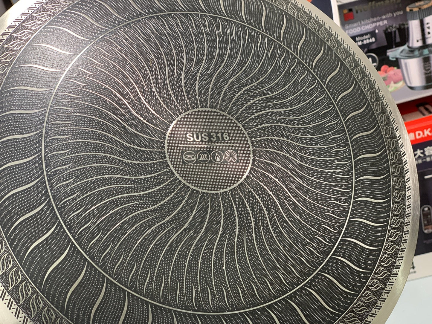 German Imported HoneyComb Laser Coating Tawa , Stainless Steel