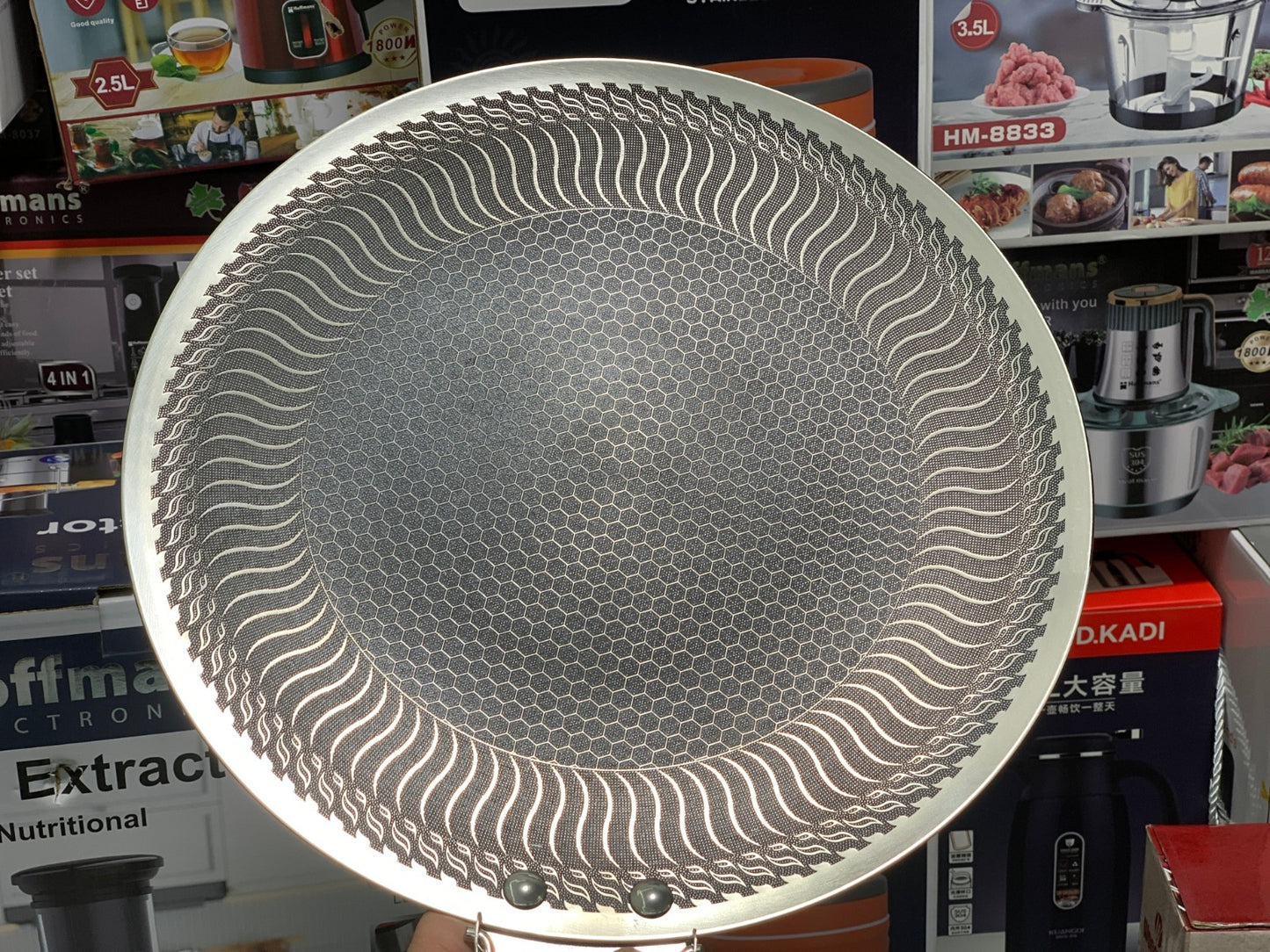 German Imported HoneyComb Laser Coating Tawa , Stainless Steel
