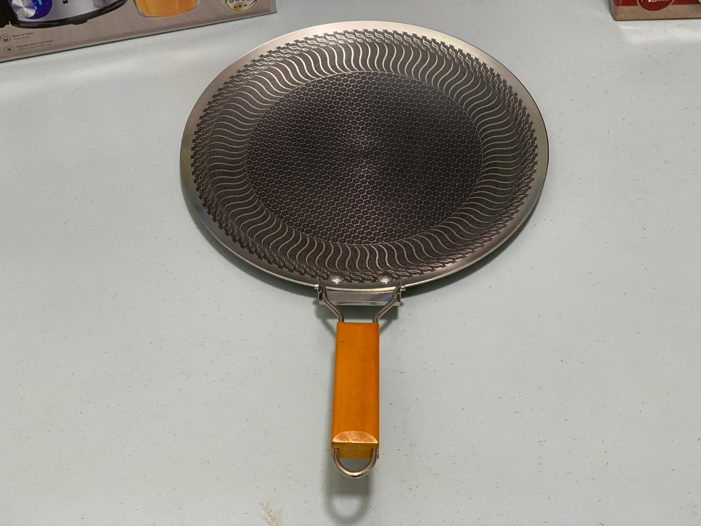 German Imported HoneyComb Laser Coating Tawa , Stainless Steel