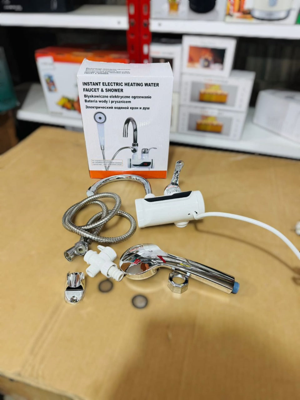 instant water heating faucet and shower