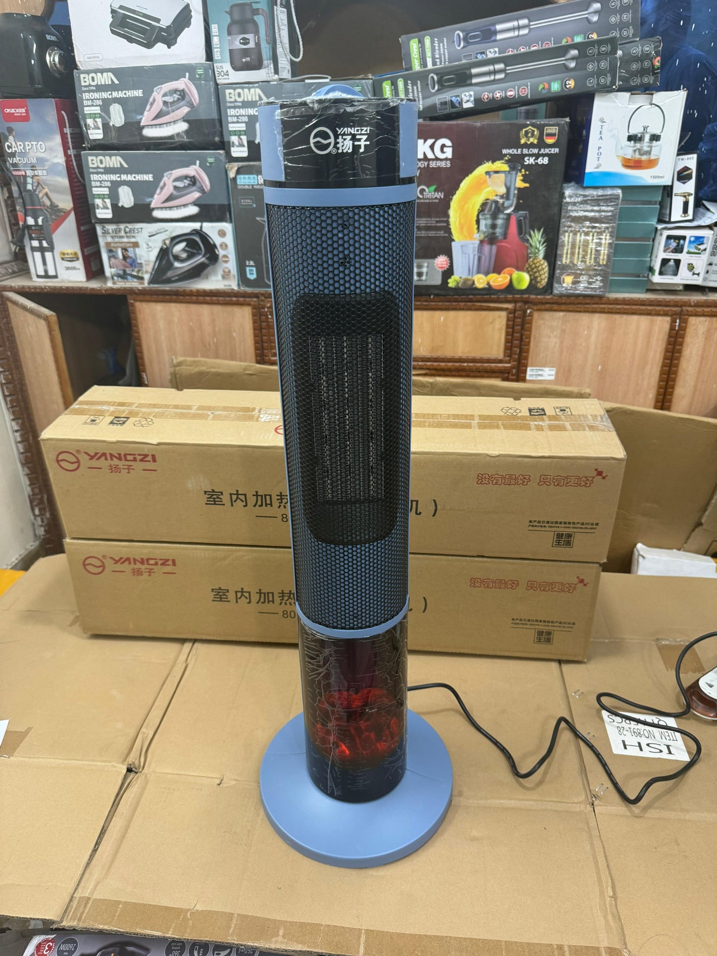 yangzi 30 inches 3D Flame Blower Heater lot imported