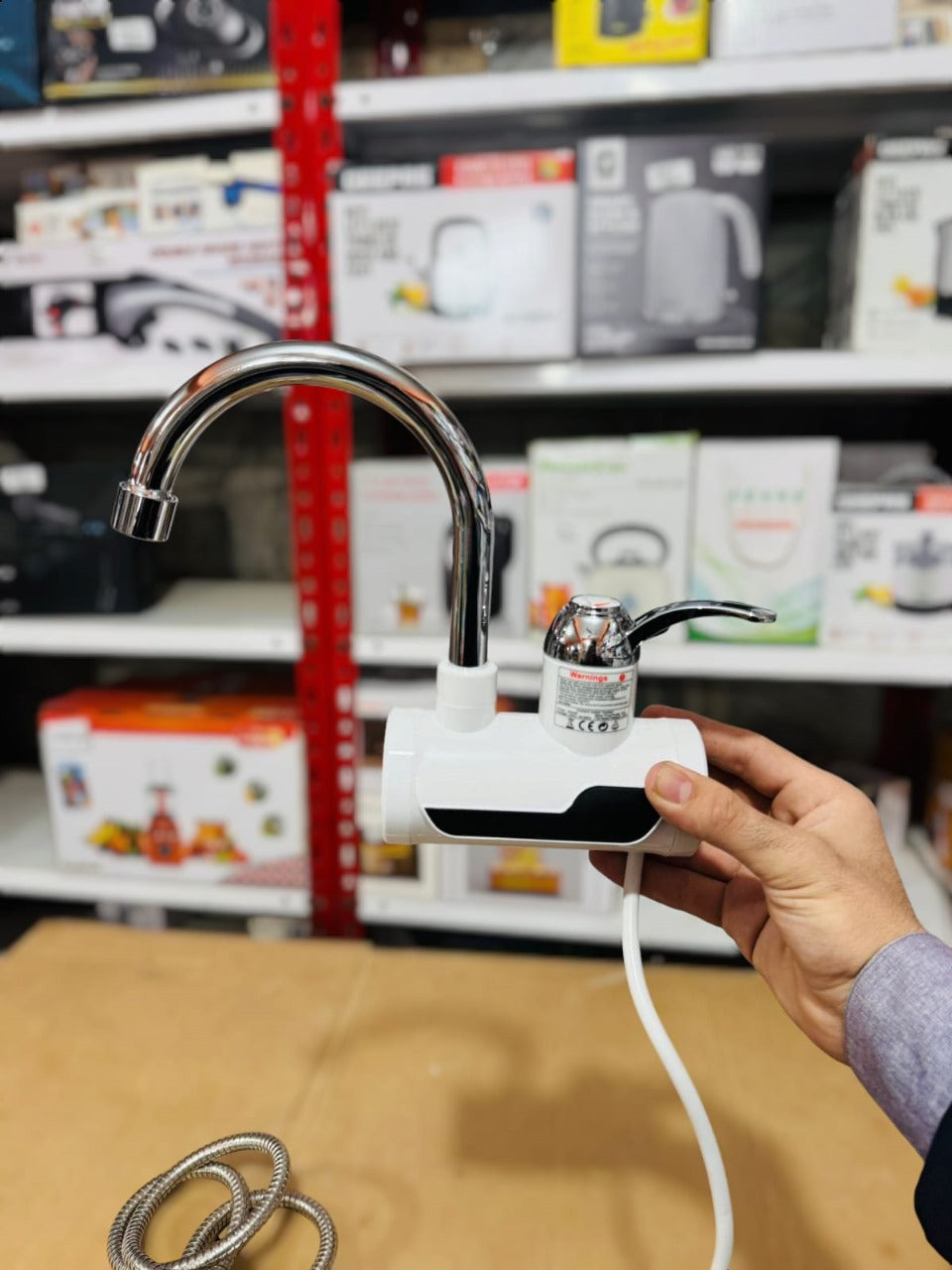 instant water heating faucet and shower